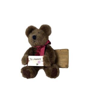 Boyd’s Bears Small Vintage Colby Bear with To Mommy Sign